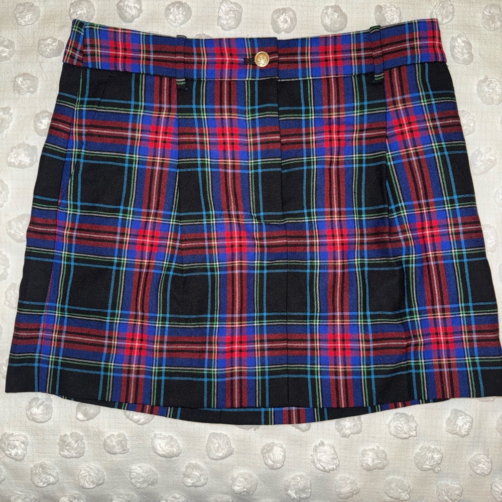 J. Crew Plaid Tartan Mini Skirt